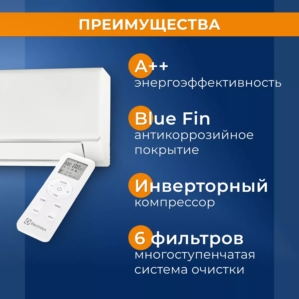 Electrolux EACS/I-24HAV/N8_22Y AVALANCHE Super DC Inverter Electrolux EACS/I-24HAV/N8_22Y AVALANCHE Super DC Inverter